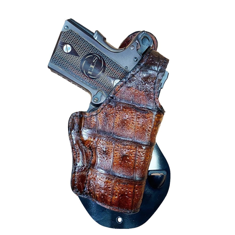 Crocodile Leather Paddle Gun Holster – RL-CTB