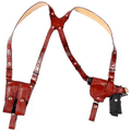 Ostrich Leg Leather Double Shoulder Holster – RL-SH04