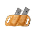 Ostrich Skin Pistol Double Magazine Pouches – RLDOE